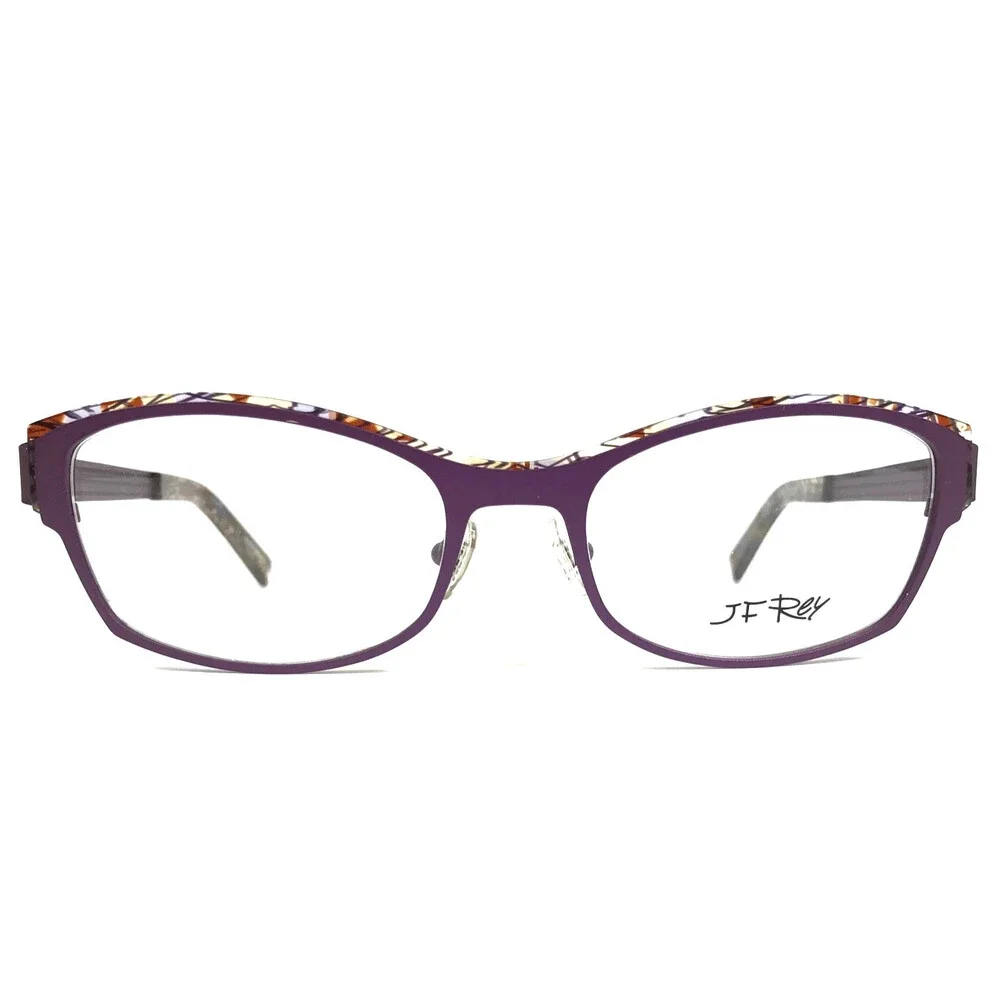 J.F. Rey Eyeglasses Frames JF2572 8090 Purple Demi Brown Tortoise 53-18-138